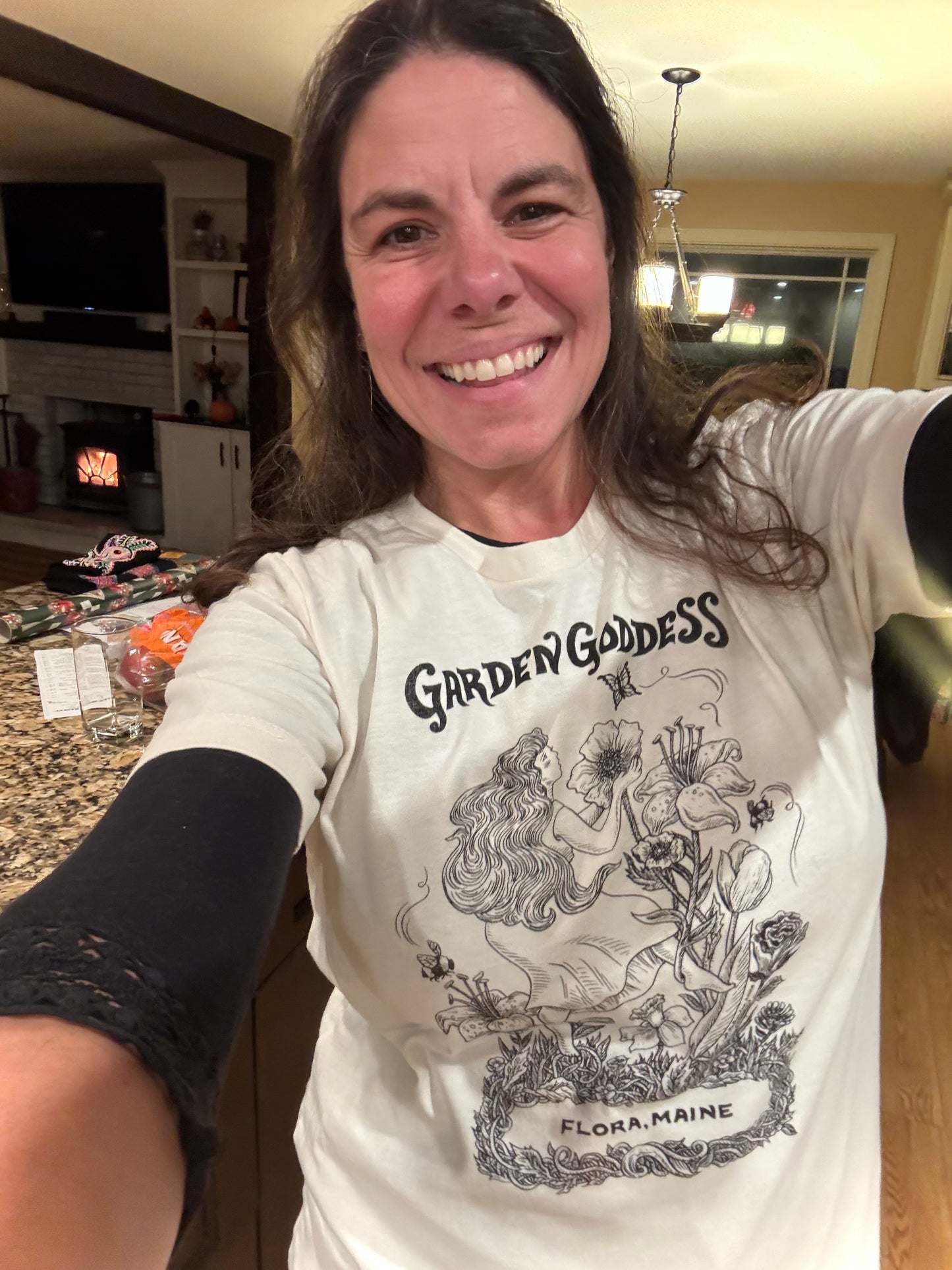 Garden Goddess Crew Neck Tee