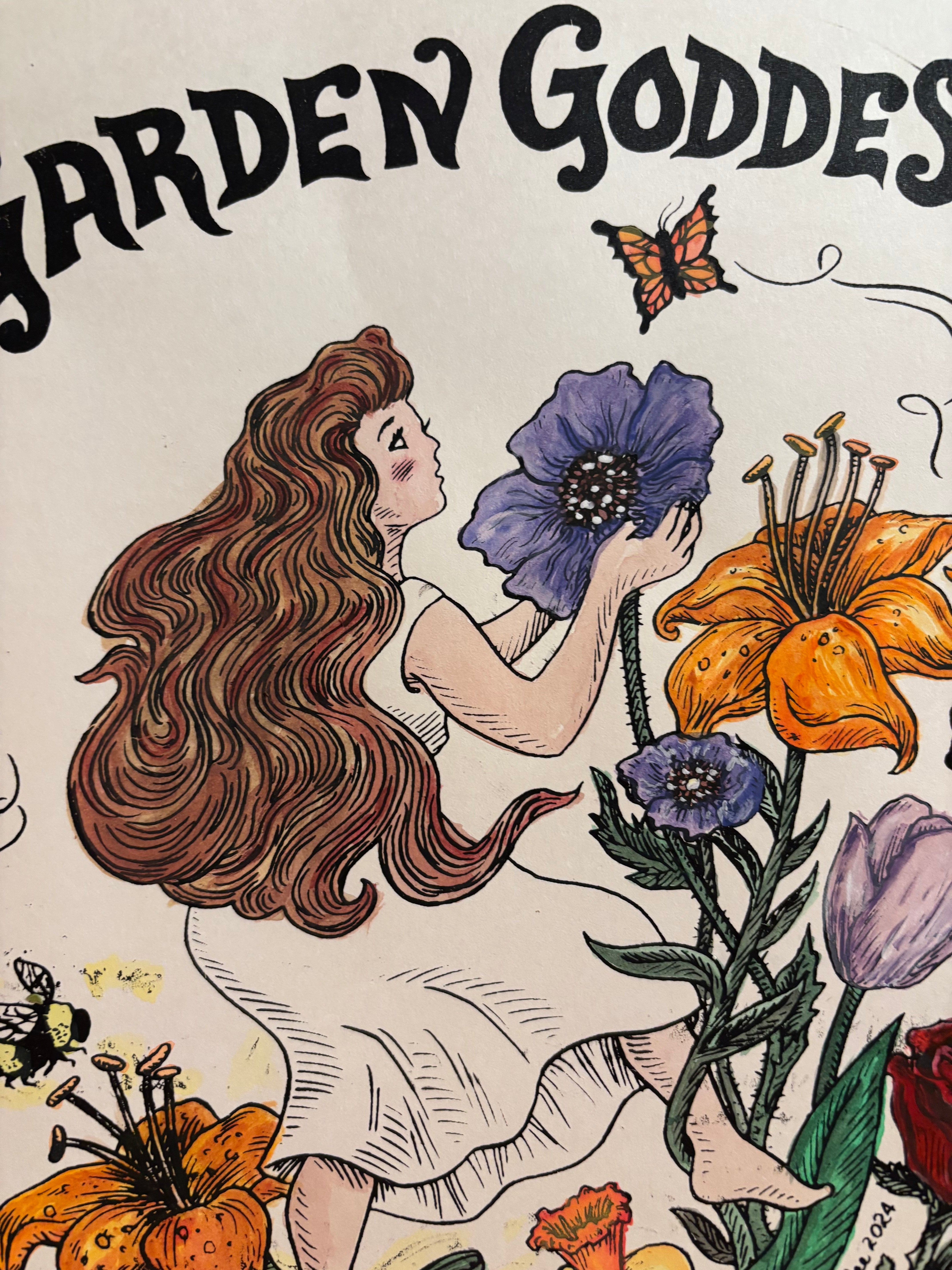 おすそ分けファイル♡ Graphic45・GARDEN GODDESS♡ A5 Garden Goddess Print – Flora Maine